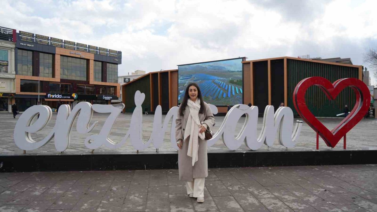 Erzincanlı şarkıcı Simge Şahin Ergan Dağı’nda klip çekti