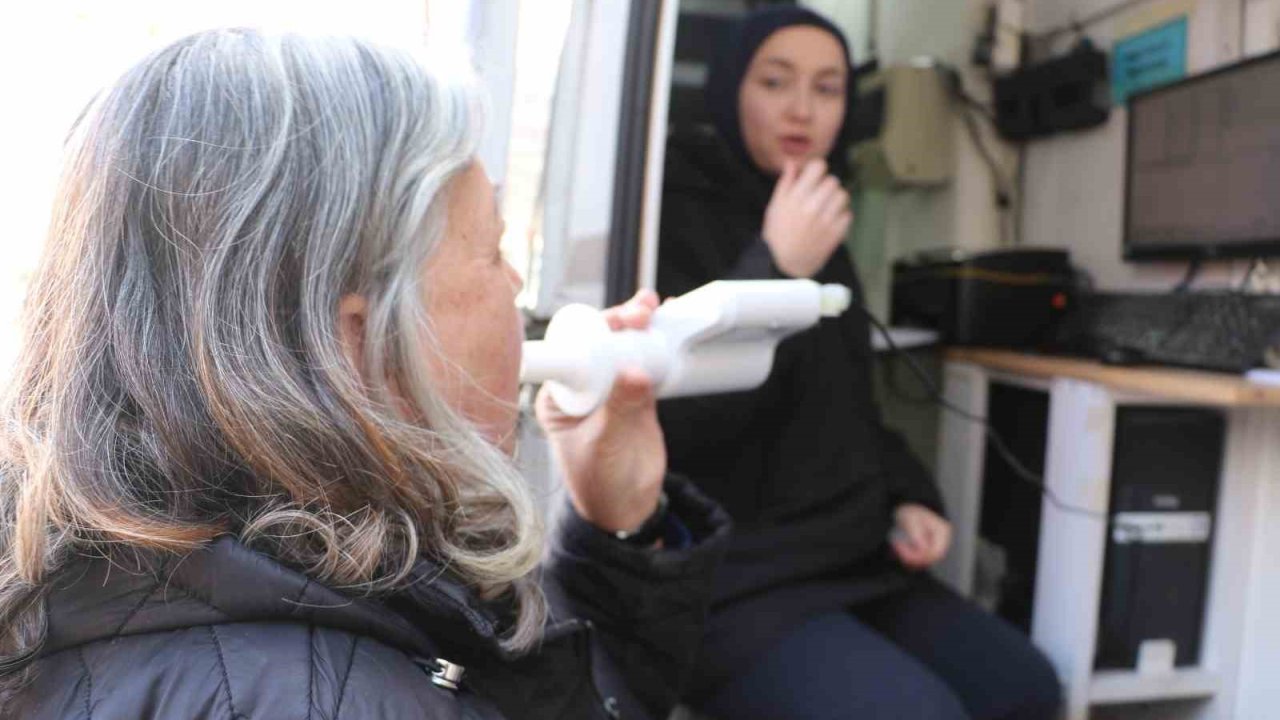 Manisalılara solunum testi yapıldı