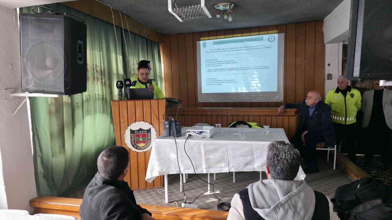 Elazığ’da okul servis şoförlerine bilgilendirme