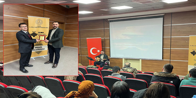 Kars Öğretmen Akademisi'nde "Türk Müziğinde Makam ve Usul" Programı Düzenlendi