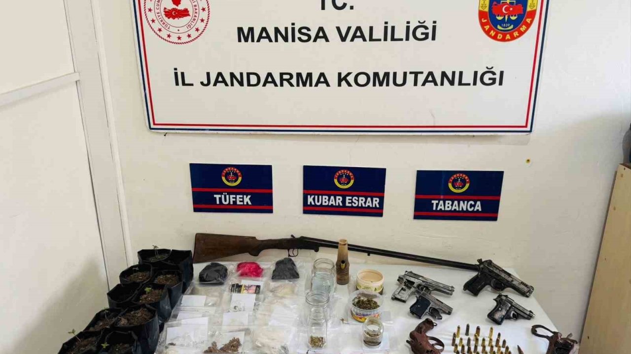 Jandarmadan silah ve uyuşturucu operasyonu