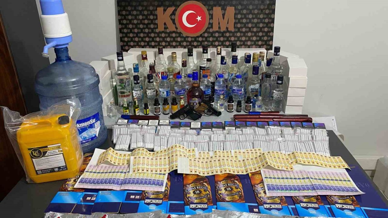 Kütahya’da sahte alkol ve sigara operasyonu: 2 kişi tutuklandı