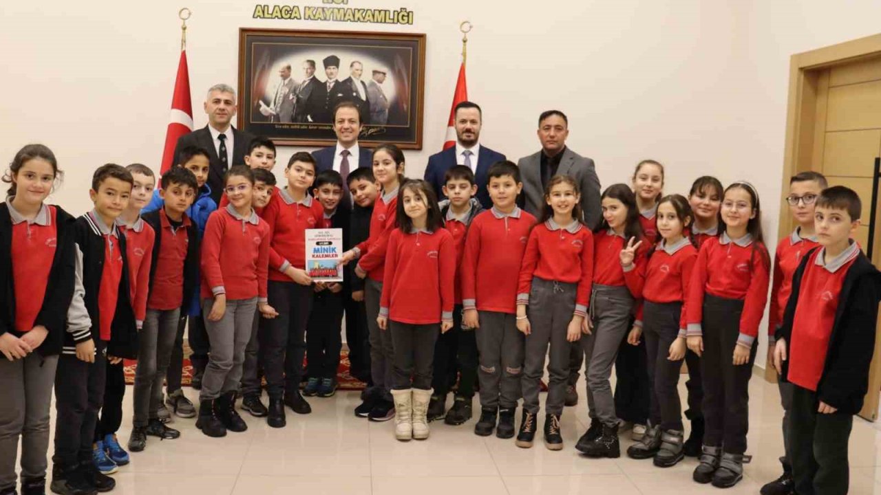 İlkokul öğrencileri hikaye kitabı yazdı