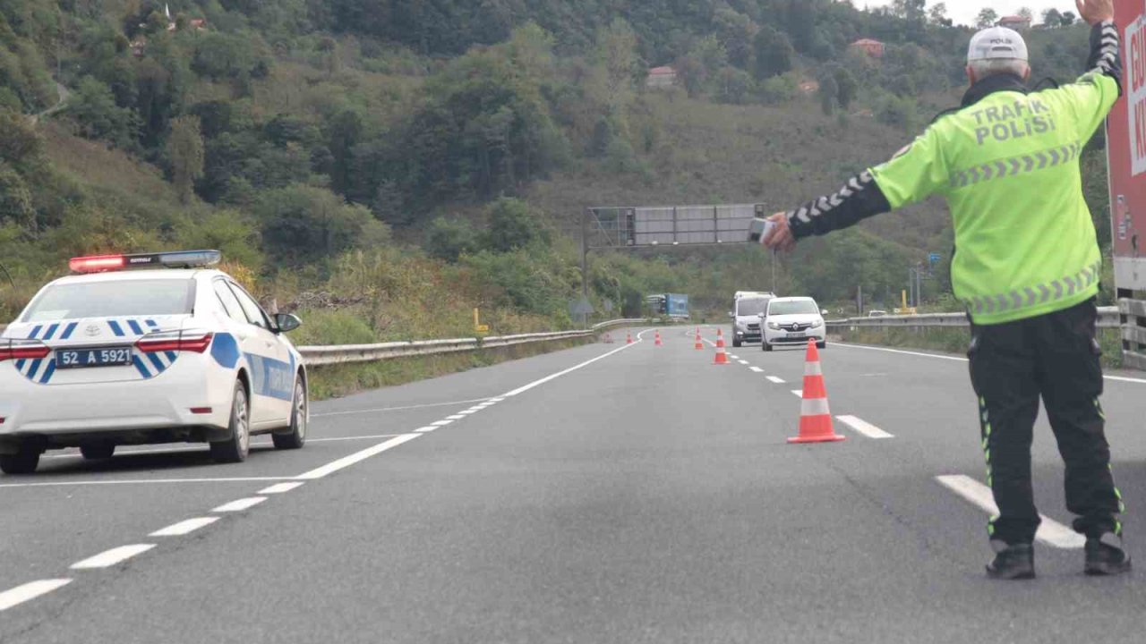 Ordu’da bir haftada yaklaşık 13 bin araç ve sürücüsü denetlendi