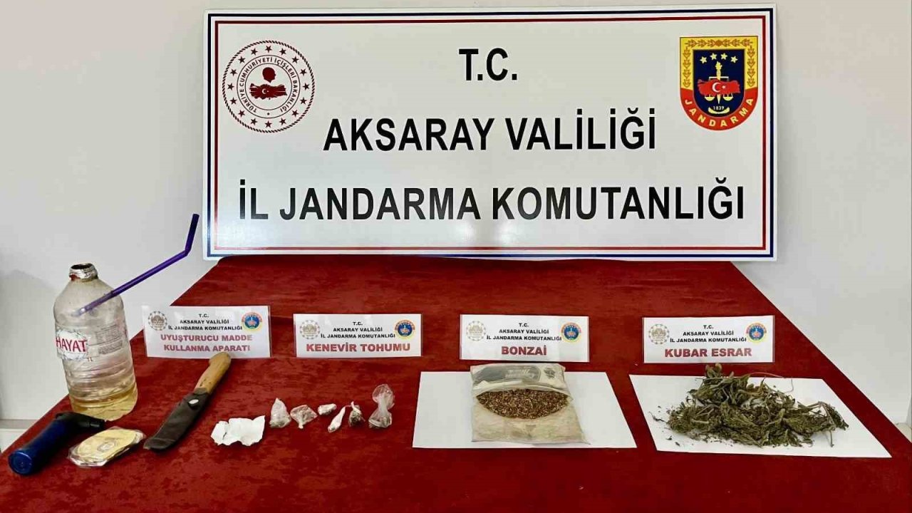 Jandarmanın uyuşturucu operasyonunda 1 kişi gözaltında