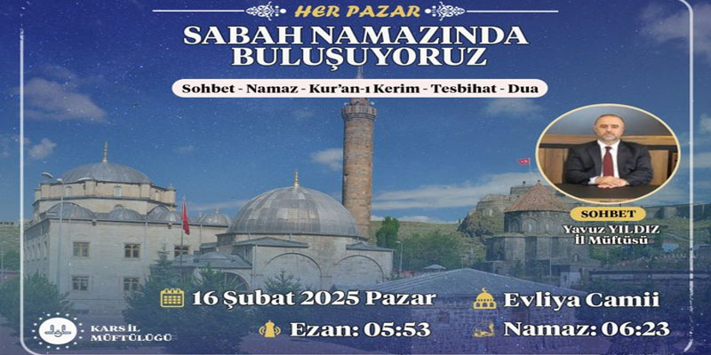 Kars İl Müftülüğü'nden Sabah Namazı Buluşması