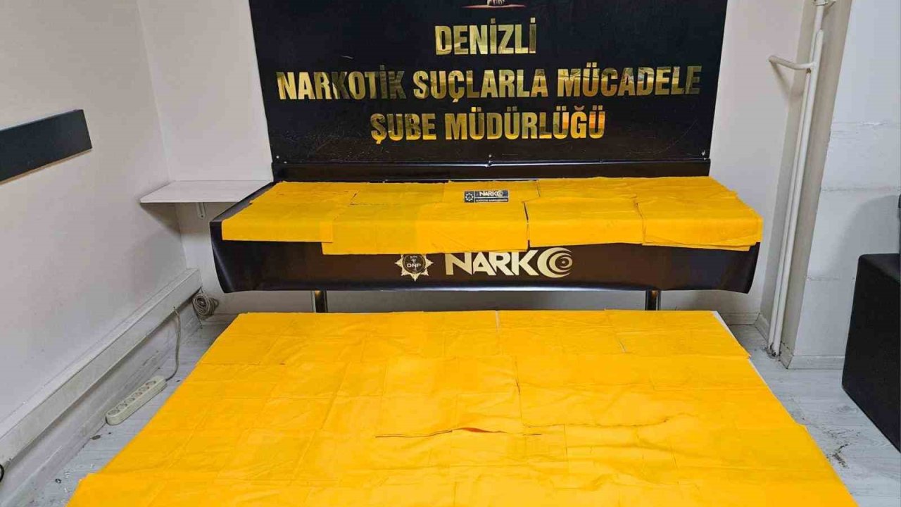 Denizli’de kamyonette 22 milyonluk uyuşturucuya 1 tutuklama