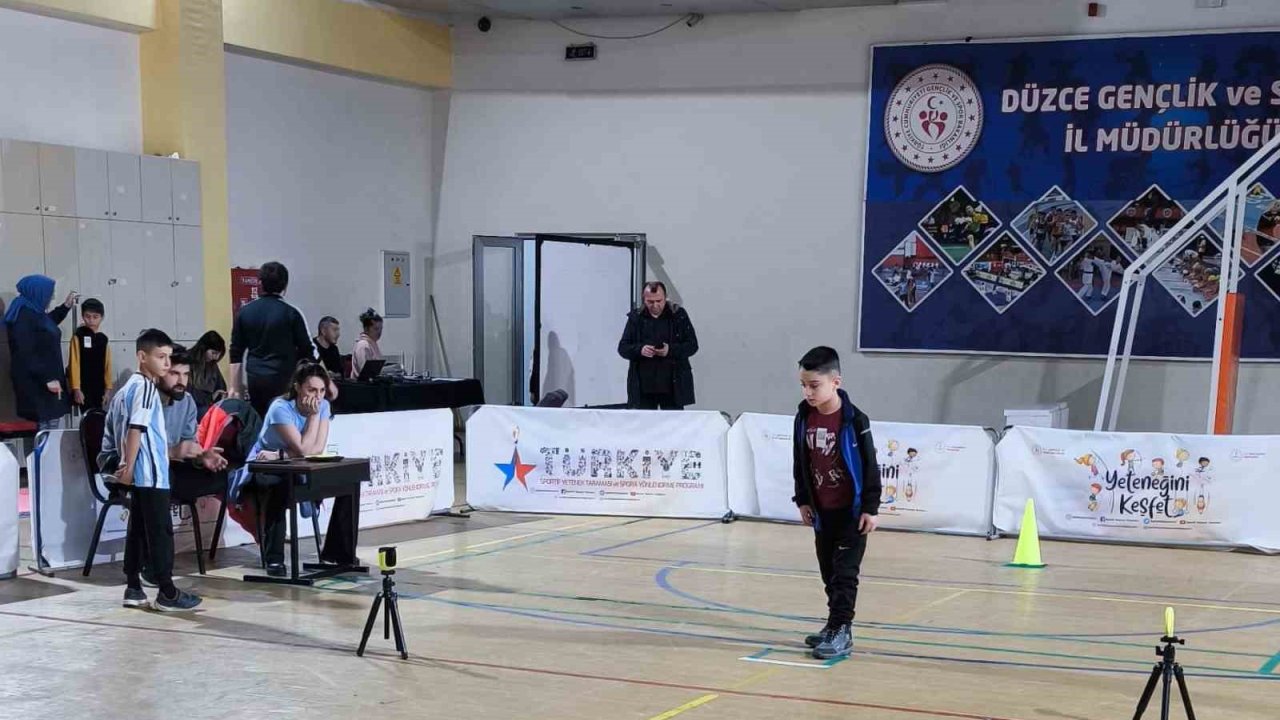 Düzce’de sportif yetenek taraması devam ediyor