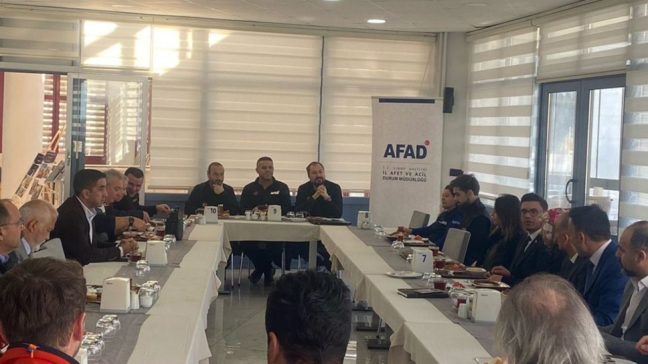 Sinop’ta Destek AFAD Gönüllüleri toplantısı