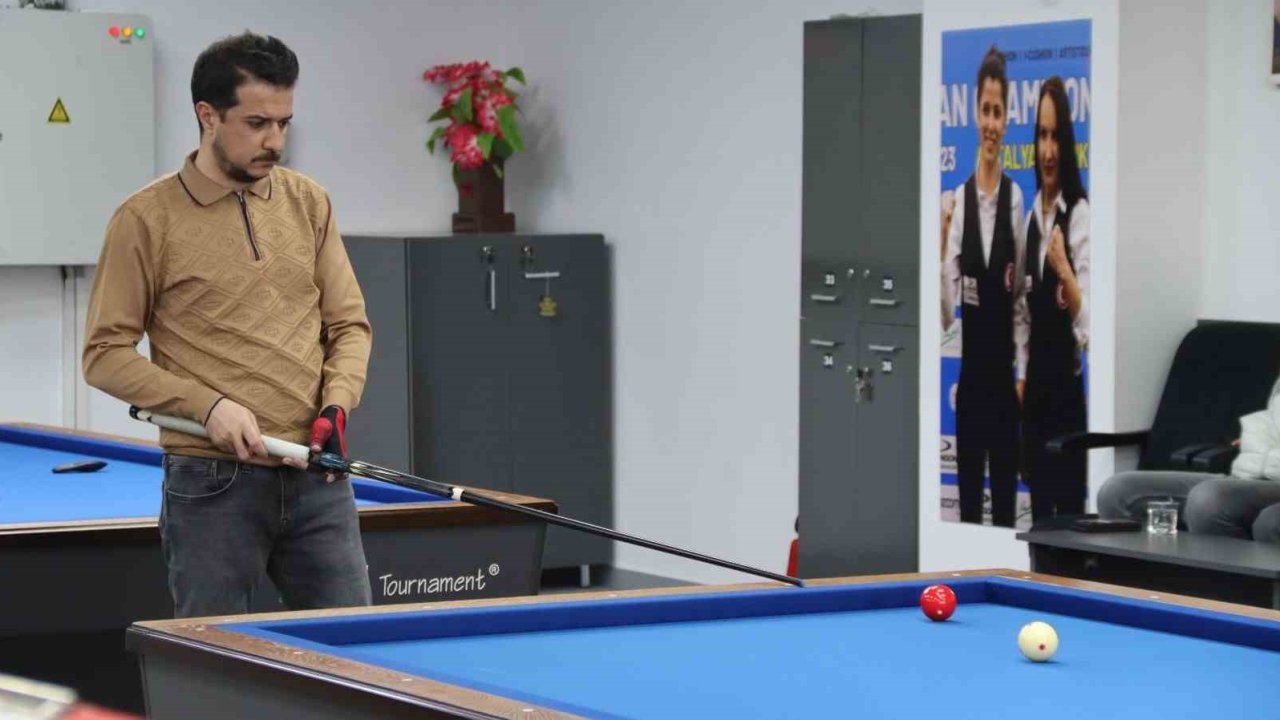 Elazığ’da bilardo turnuvası  düzenlendi