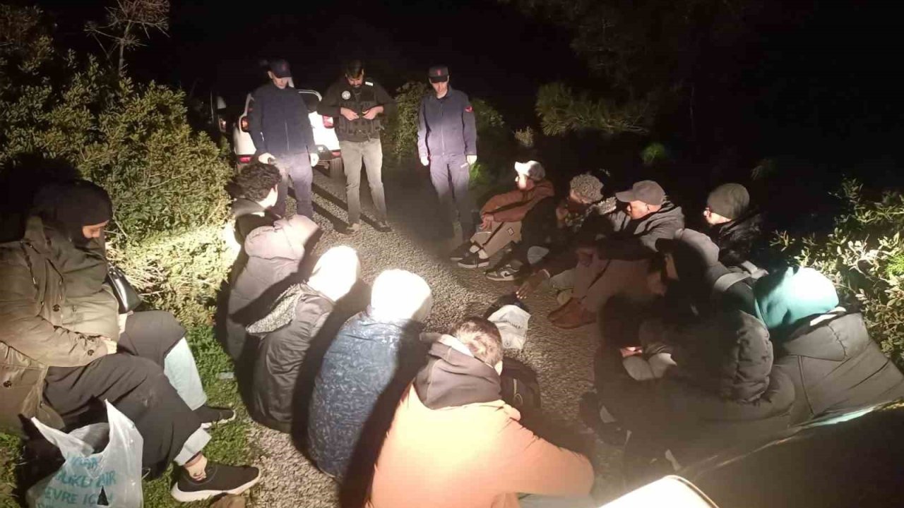 Bodrum’da 17 düzensiz göçmen yakalandı