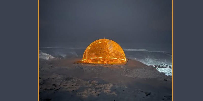 Çıldır'da hizmete sunulan 'KAR’S KÜRESİ' ışıklandırıldı!