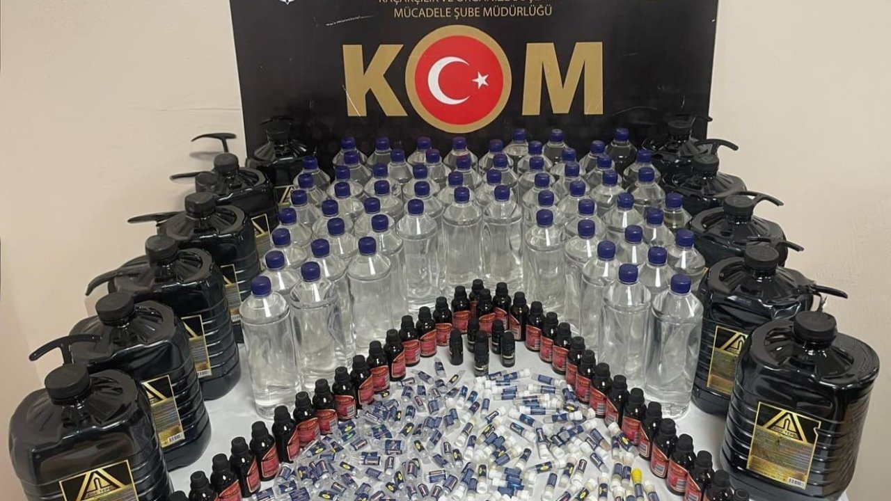 Düzce’de 117 litre etil alkol ele geçirildi