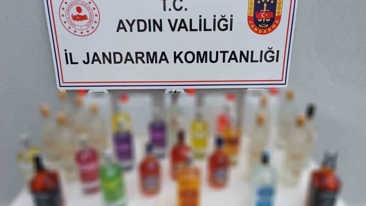 Aydın’da jandarma ekiplerinden kaçak içki operasyonu