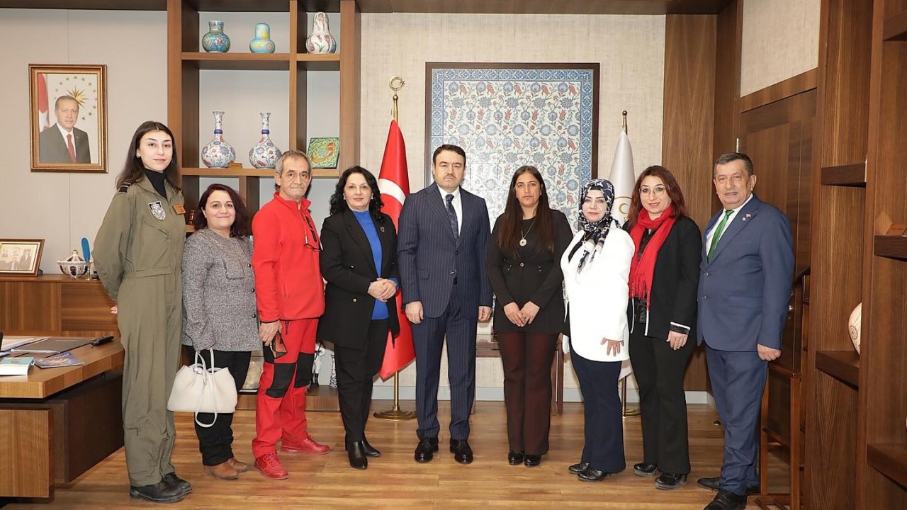 Türk Hava Kurumu’ndan Vali Musa Işın’a 100’üncü yıl ziyareti