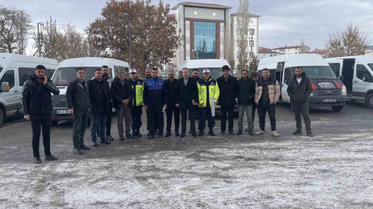 Malazgirt’te servis araçlarına sıkı denetim