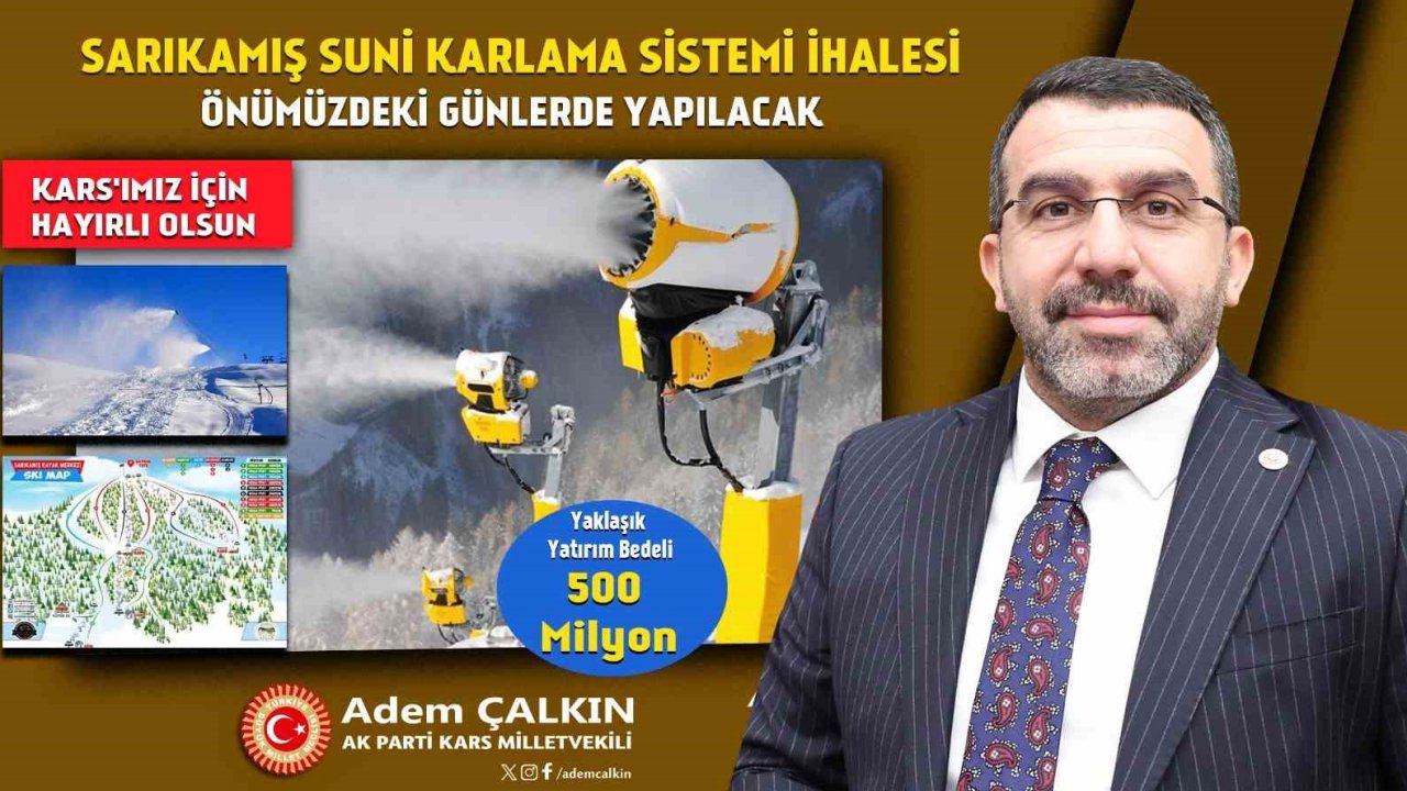 Adem Çalkın’dan Sarıkamış’a Suni Karlama Tesisi Müjdesi