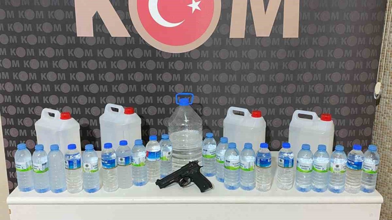 Kırıkkale’de kaçak içki ve silah operasyonu: 1 gözaltı