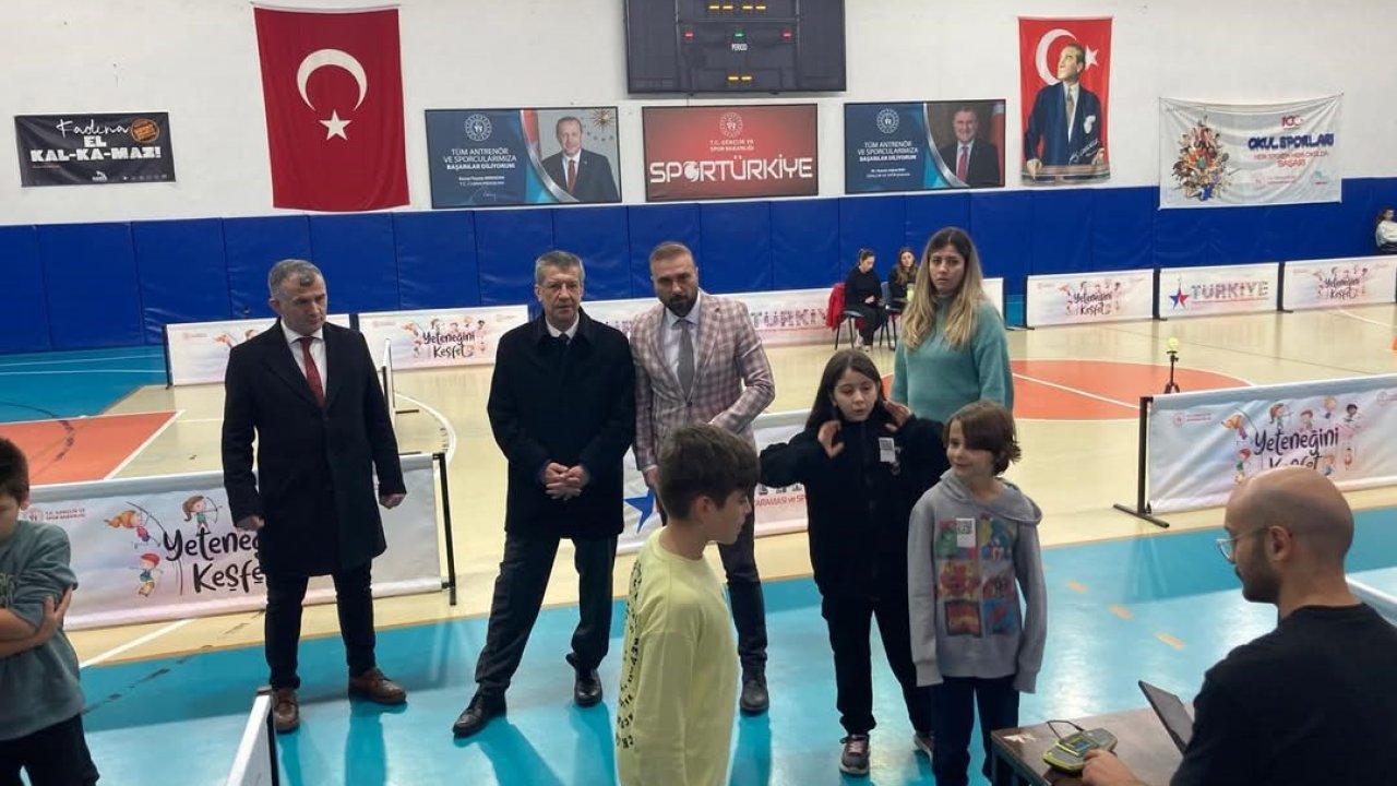 Babaeski’de ilkokul öğrencilerine sportif yetenek taraması yapıldı