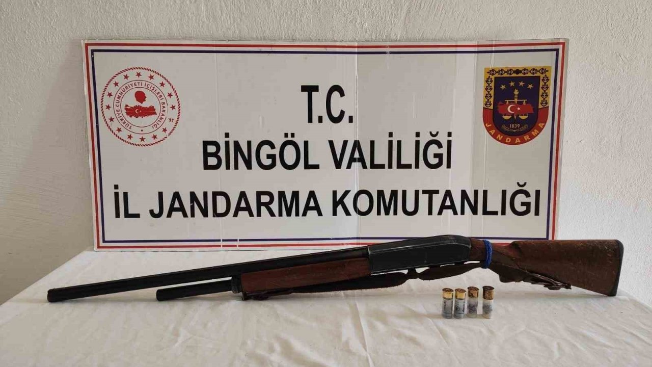 Bingöl’de 2 adet tüfek ele geçirildi