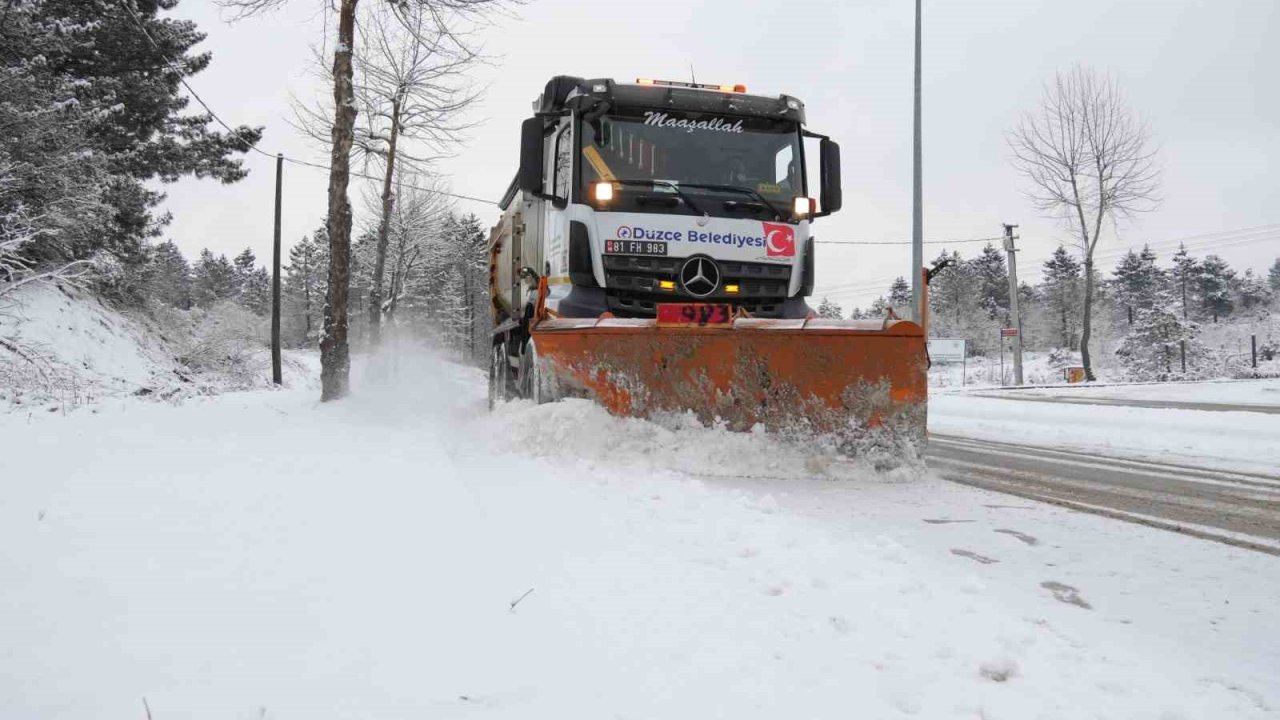 Düzce’de ekipler 24 saat esasına göre teyakkuzda