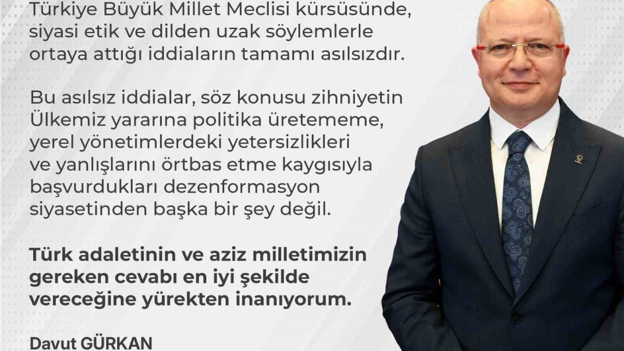 Türkoğlu’nun fatura iddialarına AK Parti’den yalanlama