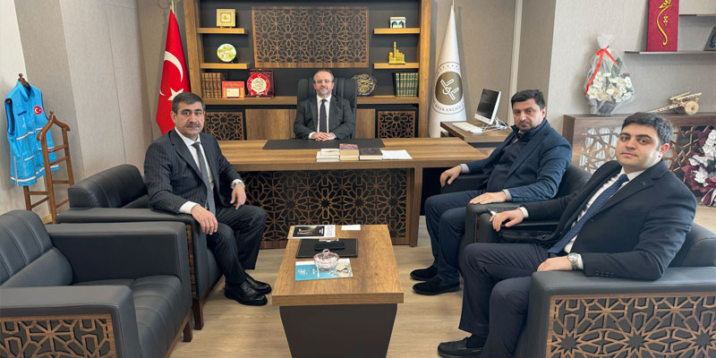 Azerbaycan Diaspora Bakanlığı Heyetinden Kars İl Müftülüğüne Ziyaret