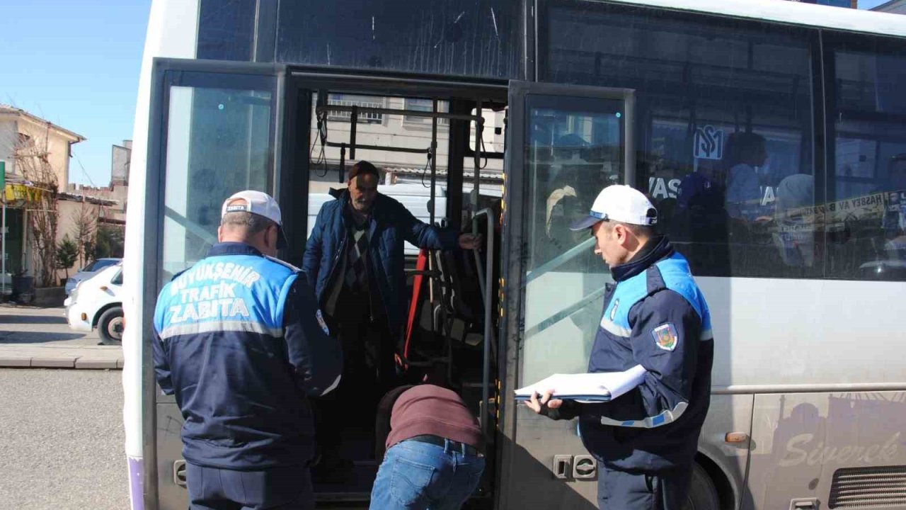 Şanlıurfa’da özel halk otobüslerine denetim
