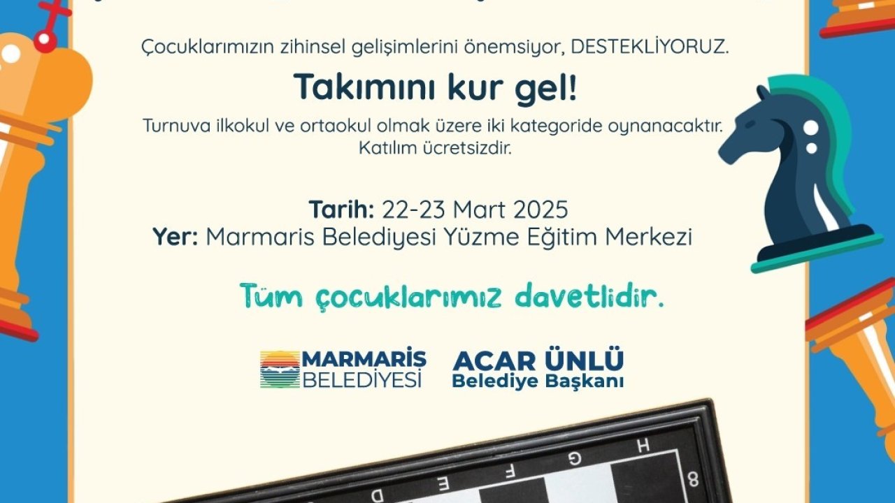Marmaris Belediyesi’nden satranç turnuvası