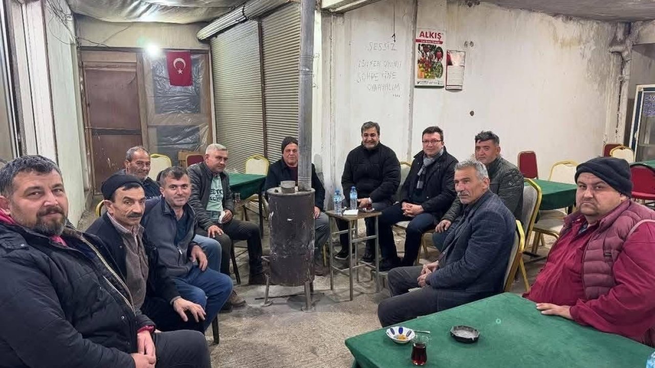 Serik Kaymakamı Şahin, zirai don nöbeti tutan çiftçilerle sabahladı