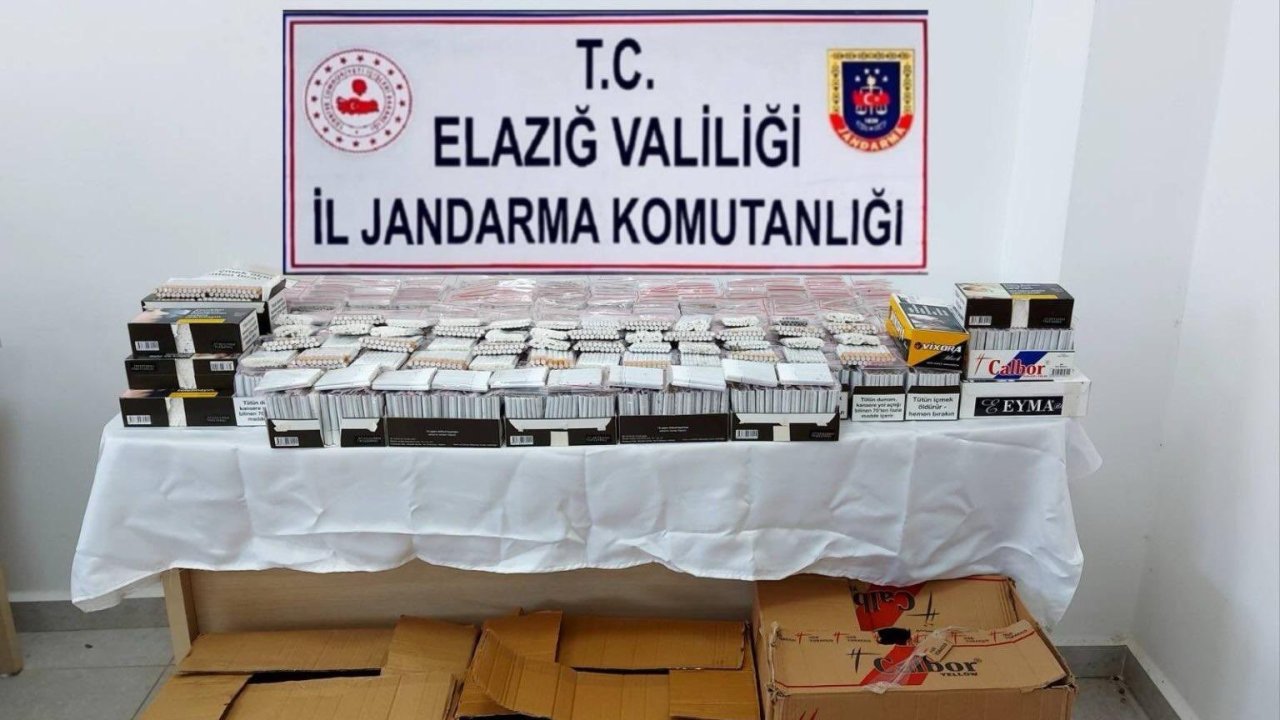 Elazığ’da 16 bin bandrolsüz sigara ele geçirildi