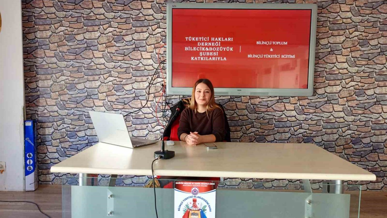 Bozüyük’te lise öğrencilerine "Bilinçli Toplum, Bilinçli Tüketici" konulu seminer verildi