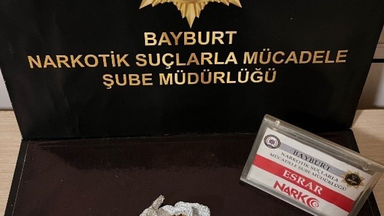 Bayburt’ta 3 şüpheli şahsa uyuşturucu madde kullanmak suçundan işlem yapıldı