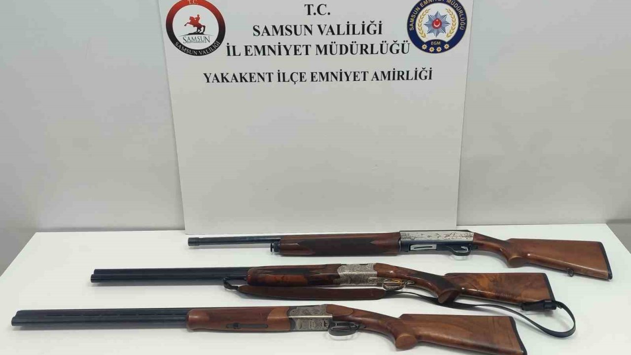 Samsun’da tüfekle yasak avlanan 2 kişi yakalandı