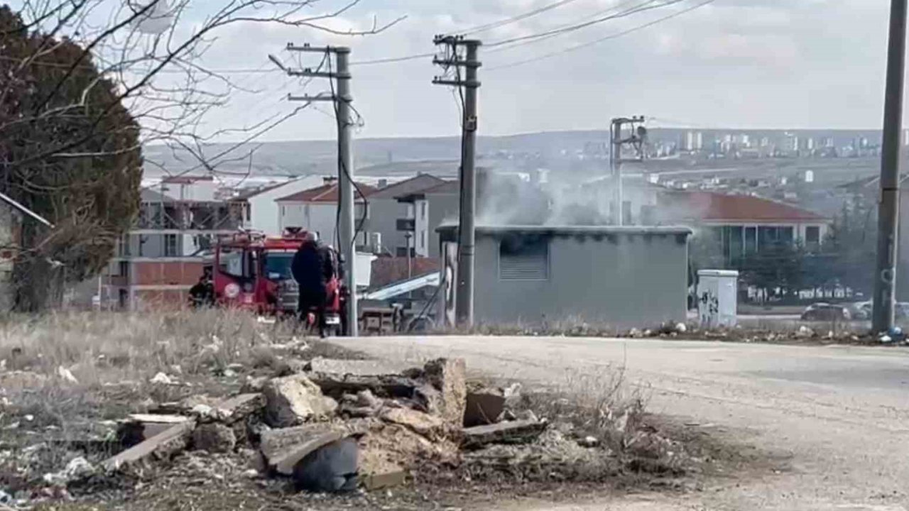 Eskişehir’de trafo yangını korkuttu