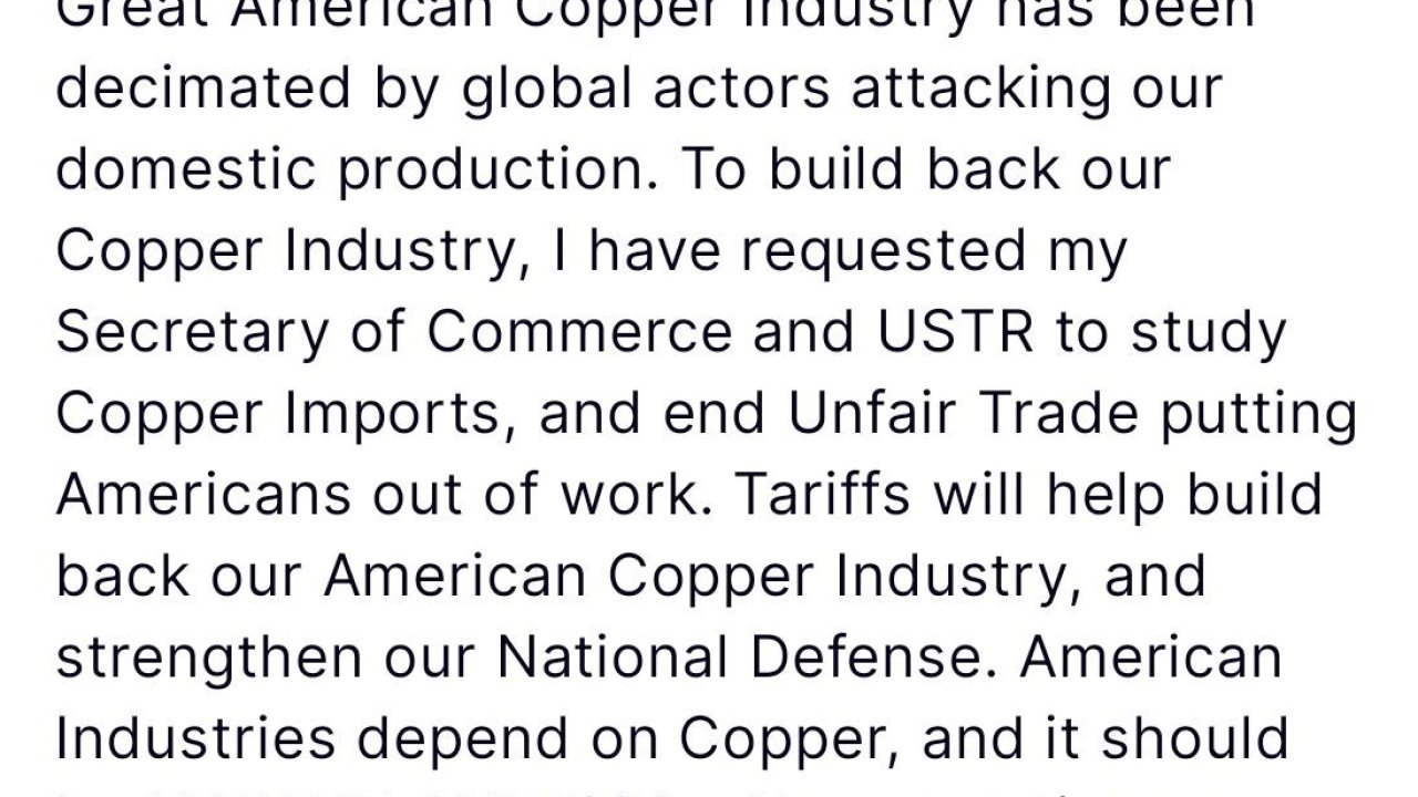 ABD Başkanı Trump, şimdi de bakır ithalatına karşı harekete geçti