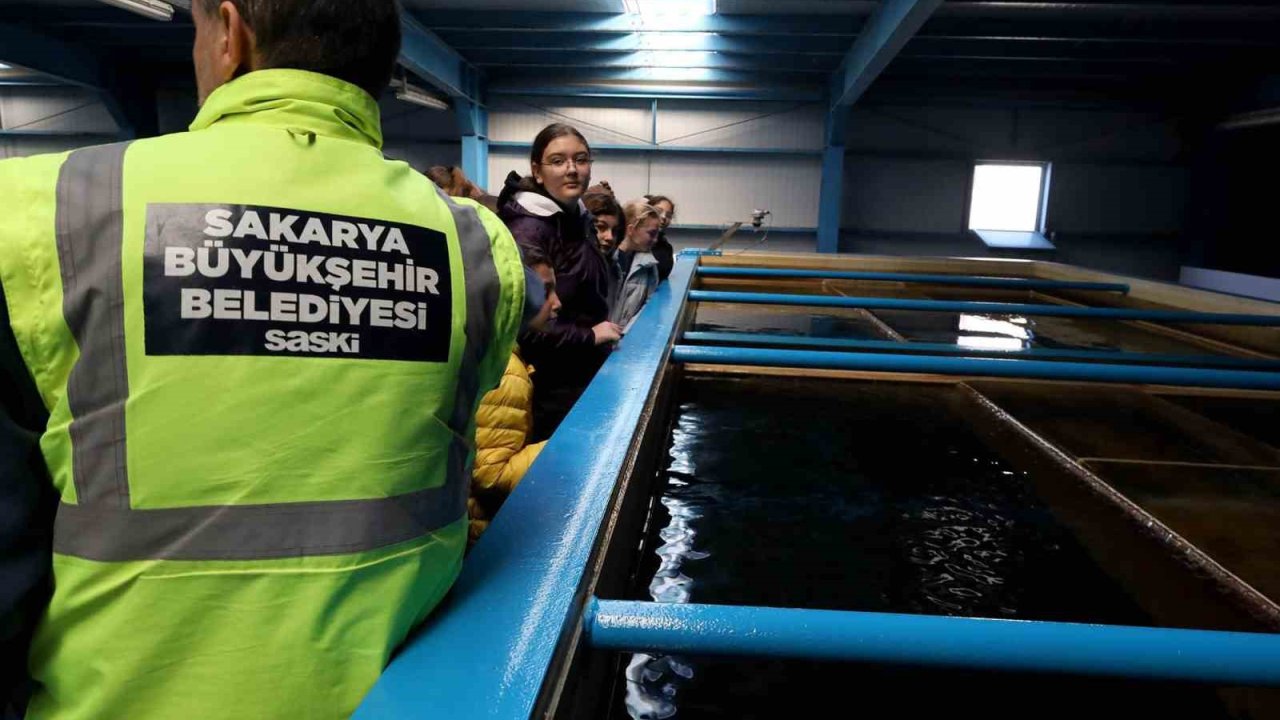 Minik öğrenciler suyun yolculuğuna tanıklık etti