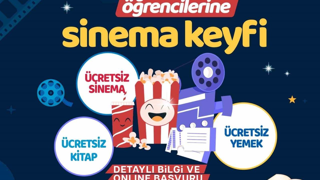 Denizli Büyükşehirin ücretsiz sinema projesine büyük ilgi