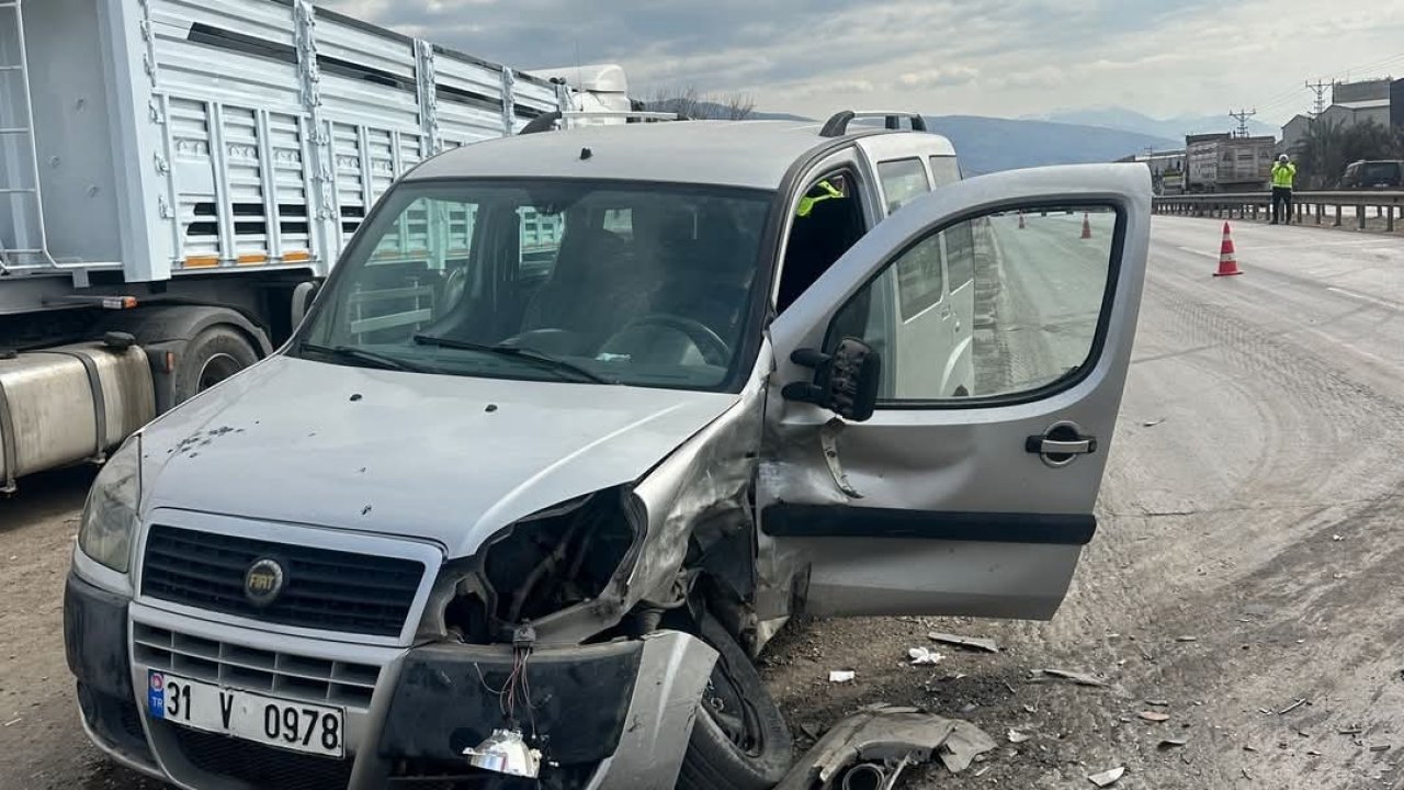 Dörtyol’da otomobille çarpışan aracın sürücüsü öldü