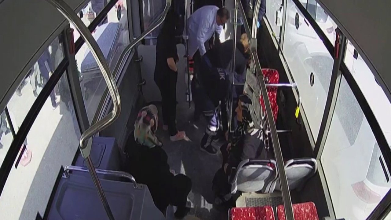 Belediye otobüsü hayat kurtarmak için yola düştü