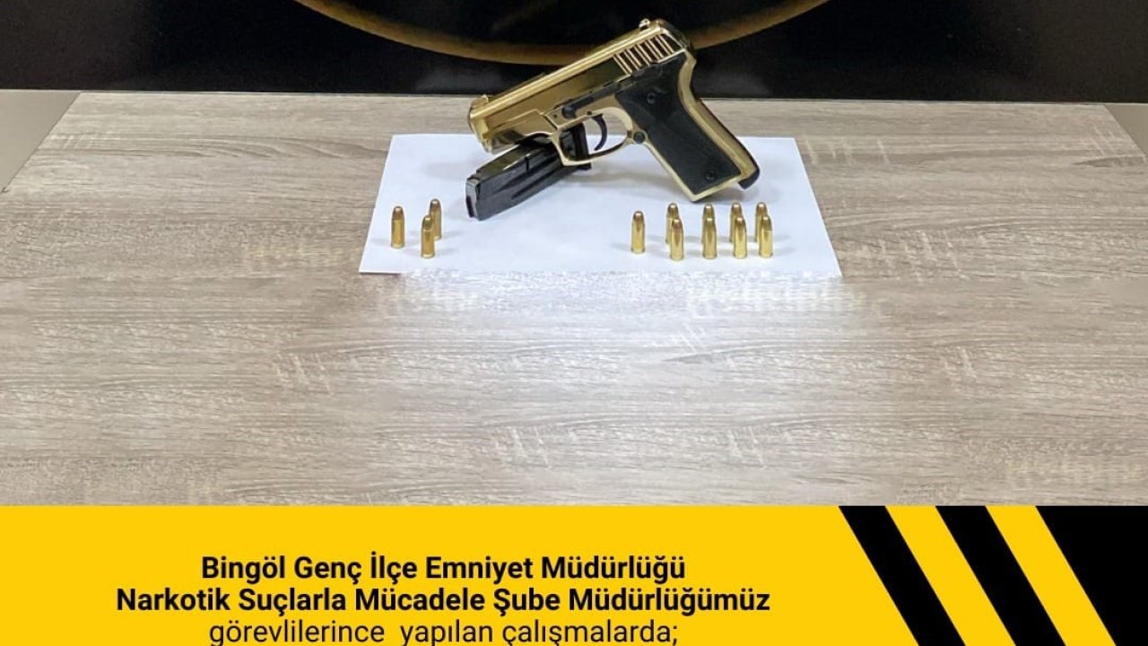 Bingöl’de tabanca ele geçirildi