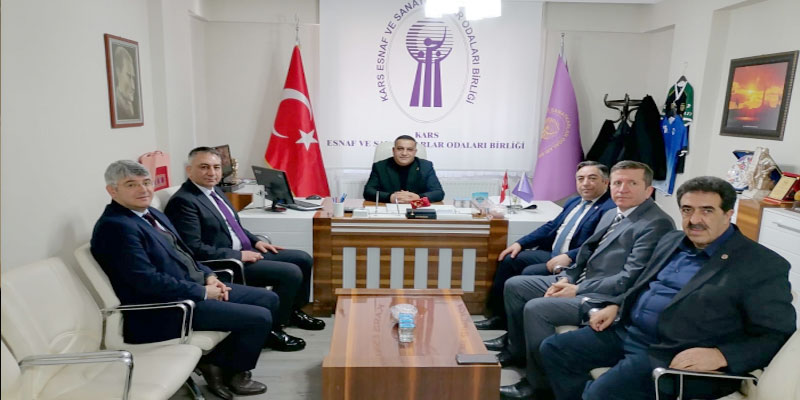 Defterdar Fatih Polat’tan Kars ESOB Başkanı Bakırhan’a ziyaret