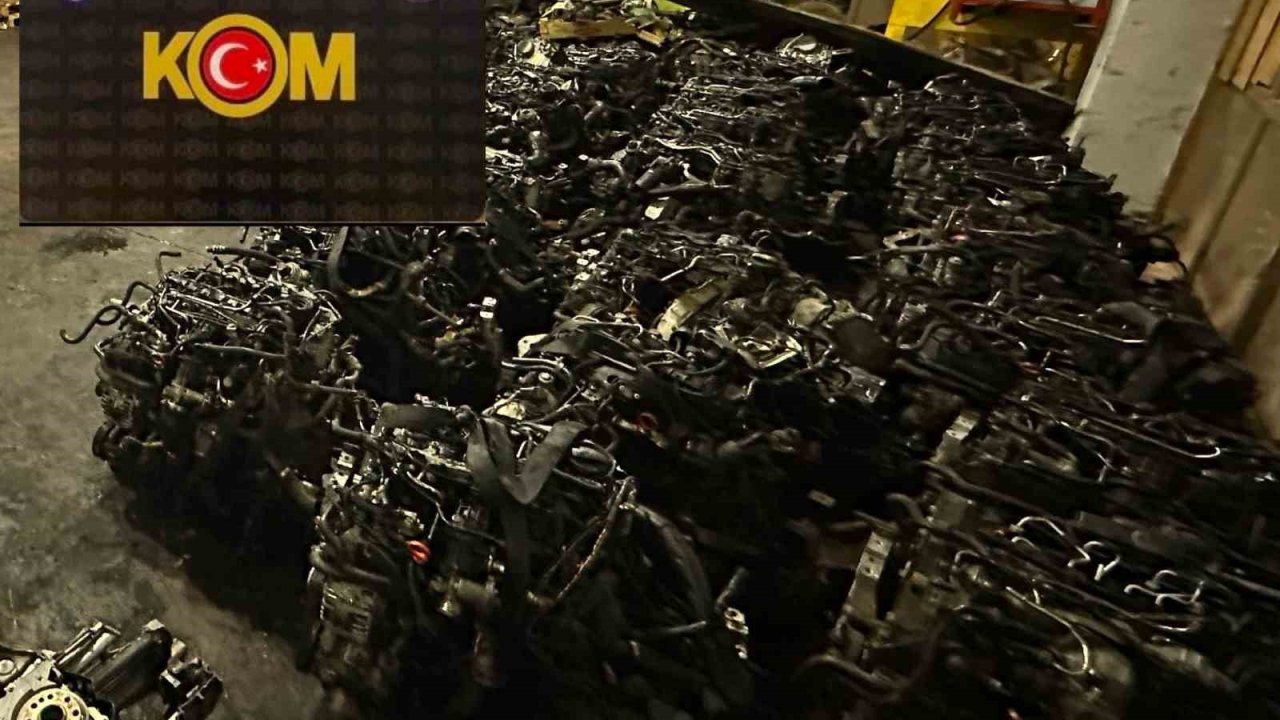 Ankara merkezli operasyonda 80 milyon liralık kaçak oto yedek parçası ele geçirildi