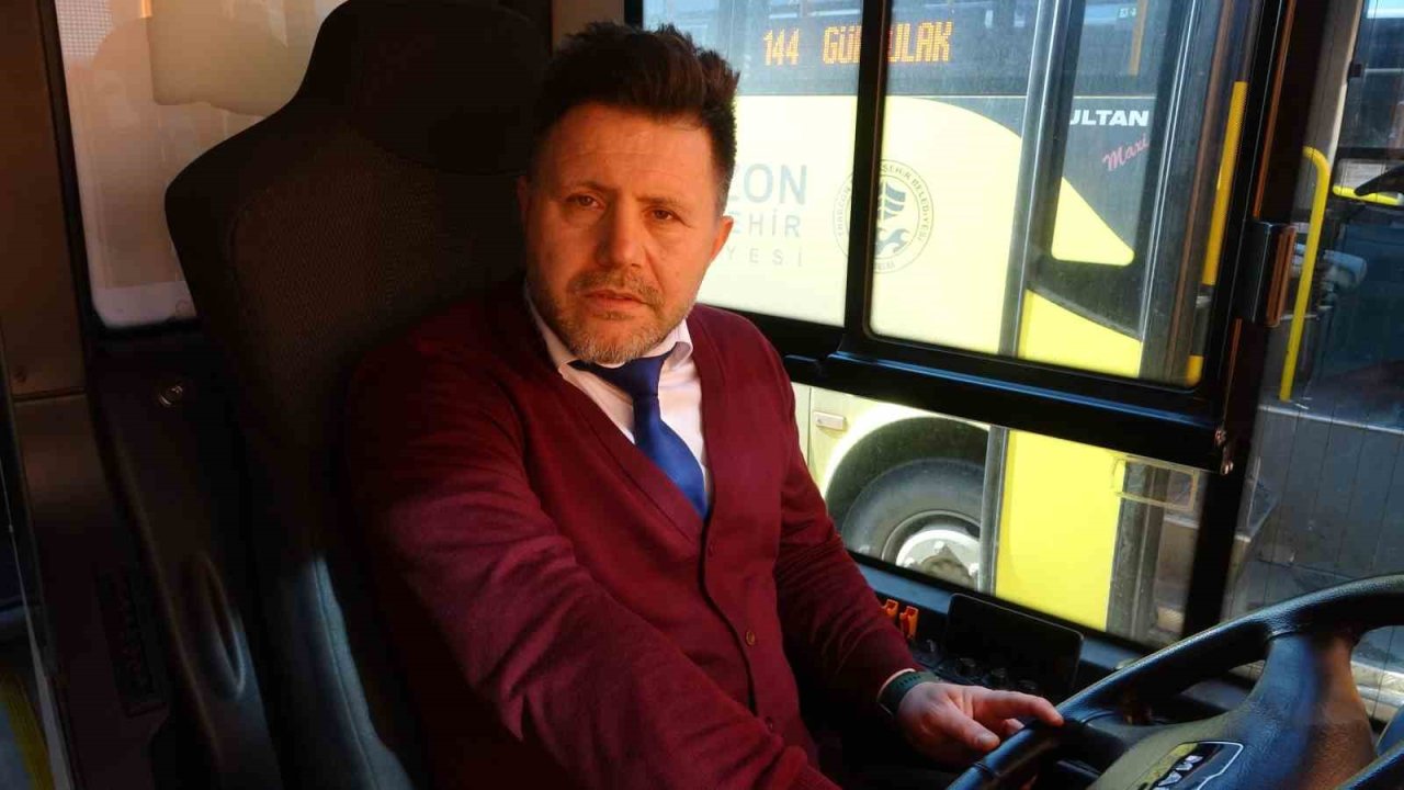 Belediye otobüs şoföründen hayat kurtaran sefer