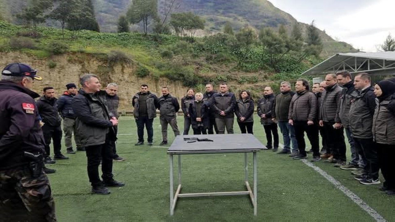 Aydın’da ormancılara silah eğitimi verildi