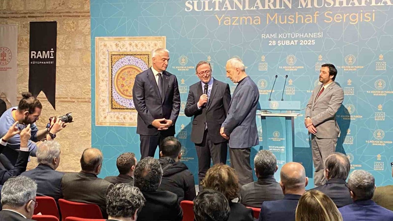 "Sultanların Mushafları" özel sergisi Rami Kütüphanesi’nde açıldı