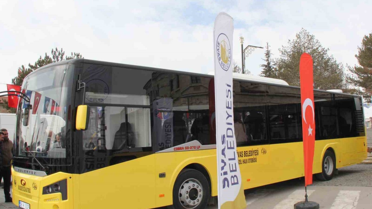 Sivas’ın yeni halk otobüsleri tanıtıldı