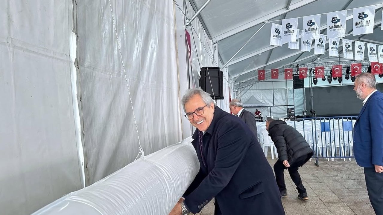 Bandırma Belediyesi iftar çadırı kurdu