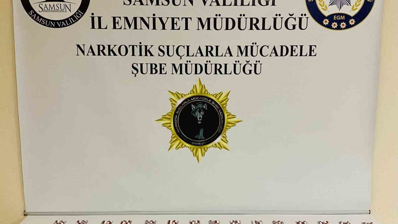 Samsun’da 840 adet sentetik ecza ele geçirildi