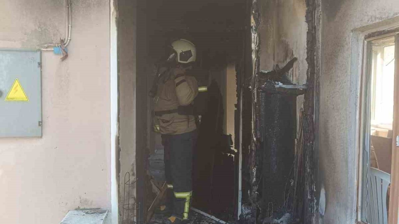 Erdek’te ev yangını